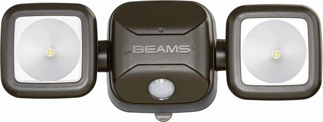 Mr. Beams LED-Außenwandleuchte MB3000 mit Bewegungsmelder in Braun - Bild 1