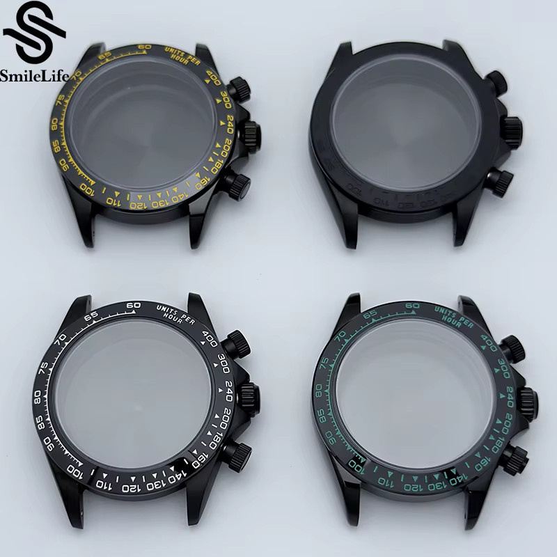 SmileLife Uhrengehäuse, 39 mm, Saphirglas, Keramik/Stahl, Bicolor, Unisex - Bild 3