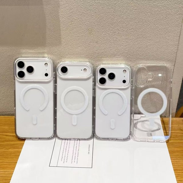 Ricestate MagSafe Magnethülle für iPhone 17 16 15 14 13 12 11 Pro Max 17 Air 16e Transparent mit Anti-Drop Schutz und Wireless Charging Unterstützung - Bild 1