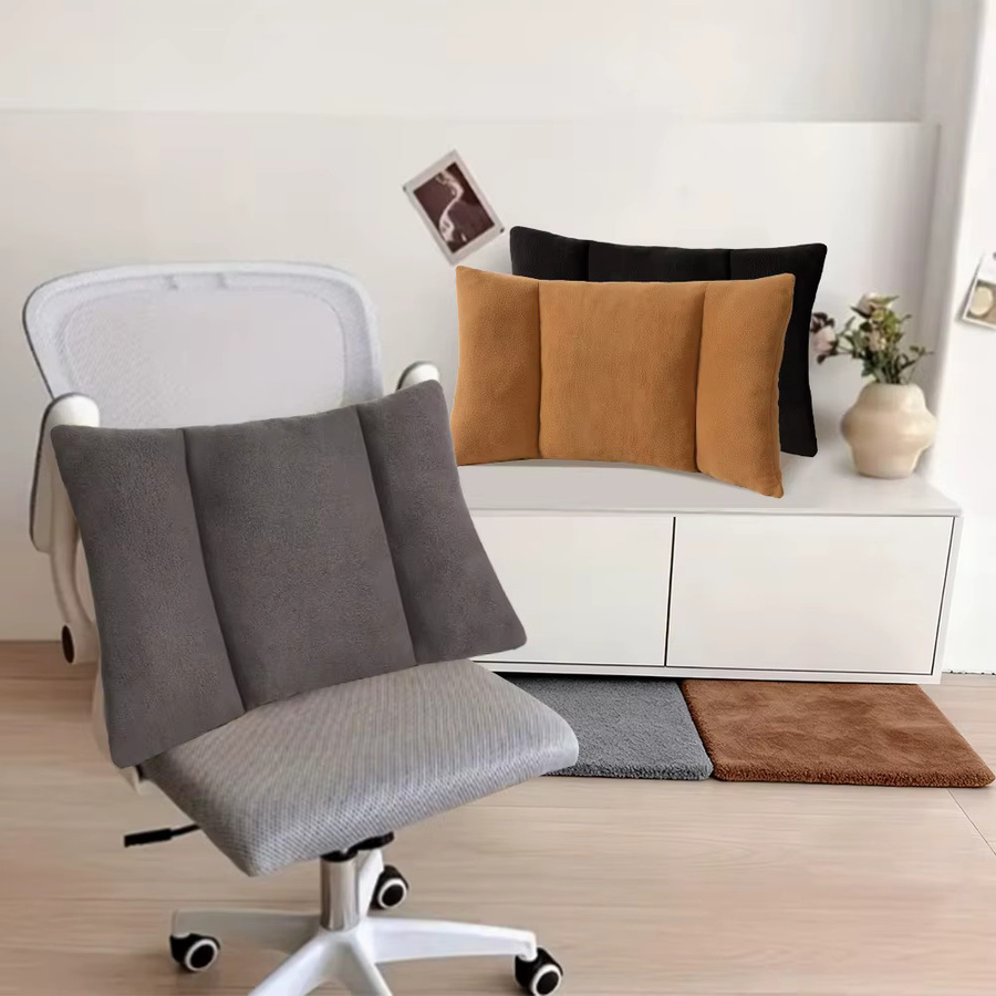 OOAGE Ergonomisches Lendenkissen in Grau zur Schmerzlinderung und Taillenstütze mit atmungsaktivem Design - Bild 4