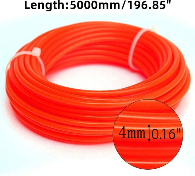Wnew Nylon Trimmer Line Ersatz-Rasenschneidefaden 4 mm x 5000 mm für Grass Trimmer und Strimmer - Bild 1