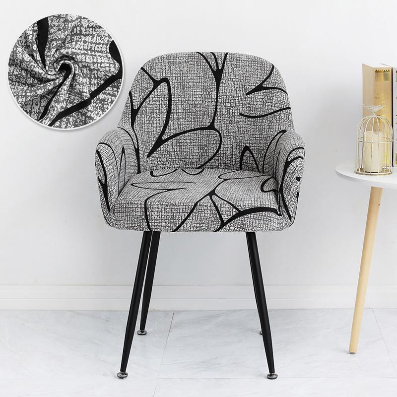 Leorate Sesselbezug im modernen Stil mit Grafikprint, Multicolor, Stretchmaterial aus Polyester und Baumwolle, passend für Ohrensessel und Barstühle - Bild 2
