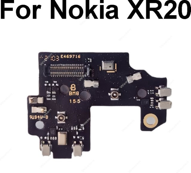 Nokia XR20 Ersatzteil Set mit Mikrofon, Wifi Antenne und Flex Kabel in Schwarz - Bild 1