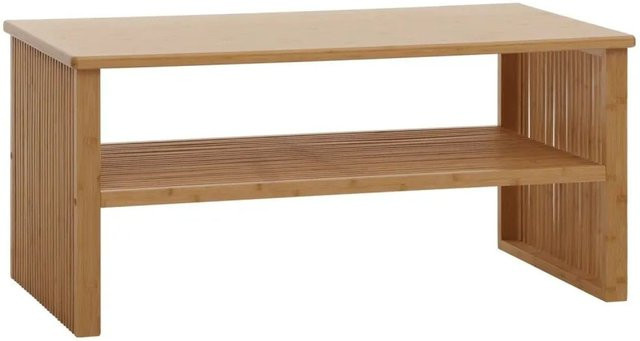 MCW Bambus Couchtisch N80 in Braun mit Ablagefach, B/T/H: 97 x 46 x 55 cm - Bild 2