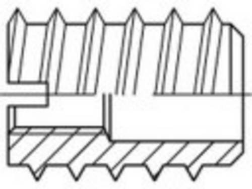 TOOLCRAFT Einschraubmutter M4 DIN 7965 aus Messing, 100 Stück - Bild 1