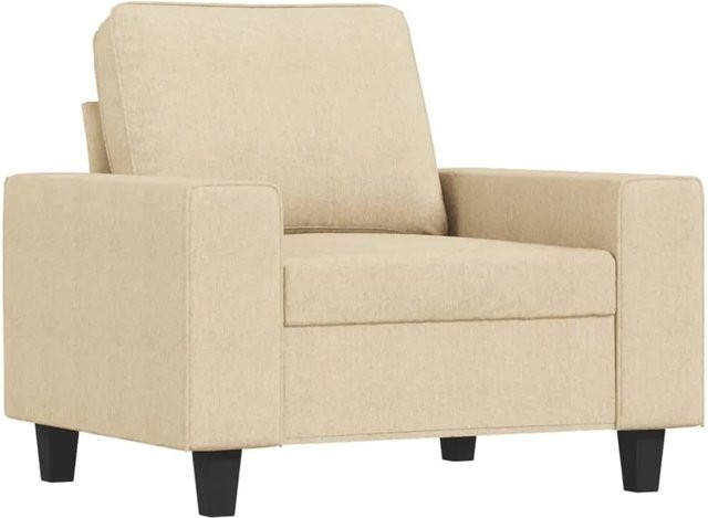 vidaXL Sessel in Beige mit Stoffbezug und Armlehnen im modernen Design - Bild 1
