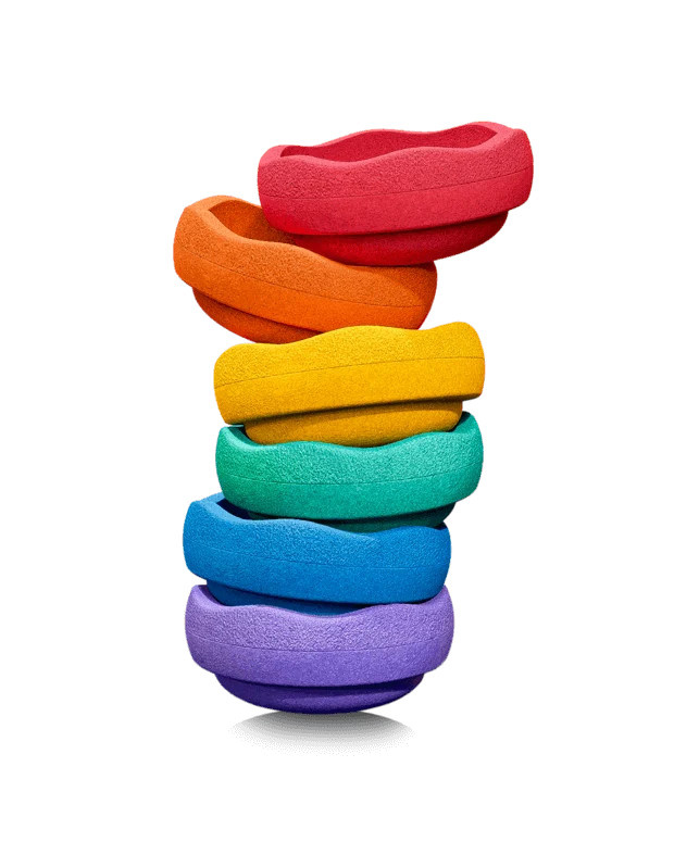 Stapelstein Original Rainbow, 6-teiliges Set, Bunt / Mehrfarbig - Bild 1