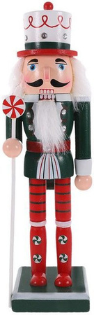 Vintage Nussknacker aus Holz in Weiß als kreative Weihnachtsdekoration für dein Zuhause