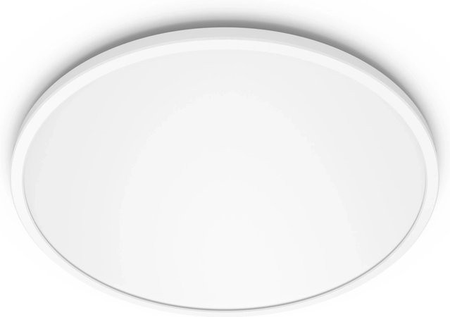 Philips LED-Deckenleuchte Superslim SceneSwitch, 15 W, 1300 lm, 2700 K Warmweiß, IP44, Weiß, Rund - Bild 1
