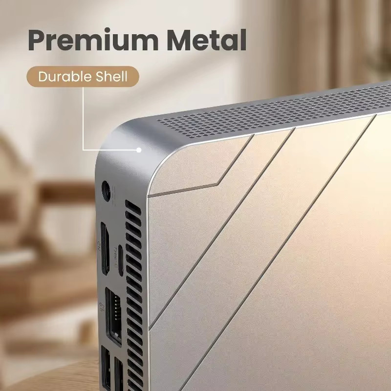 Tragbarer Mini-Computer Intel Core N150 mit SSD in Silber für Gaming, Büro und Studium - Bild 4