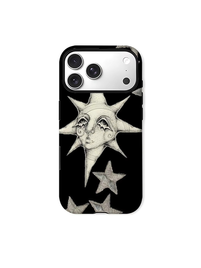 Aurbe Matte 2-in-1 MagSafe Hülle mit Schutzfilm für iPhone 17 16 15 14 Plus Pro Max, Stoßfeste Hartschale, Celestial Noir Schwarz - Bild 7