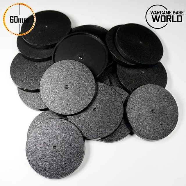 Wargame Base World, 10 x runde Basen, 60mm, aus Kunststoff - Bild 1