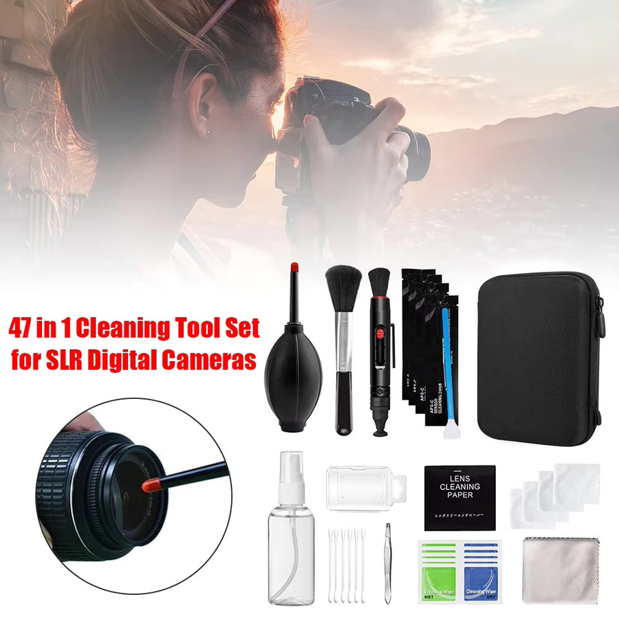 Shunmaii Kamera Reiniger Kit für DSLR und digitale Kameras mit Bürste, Schwarz - Bild 2