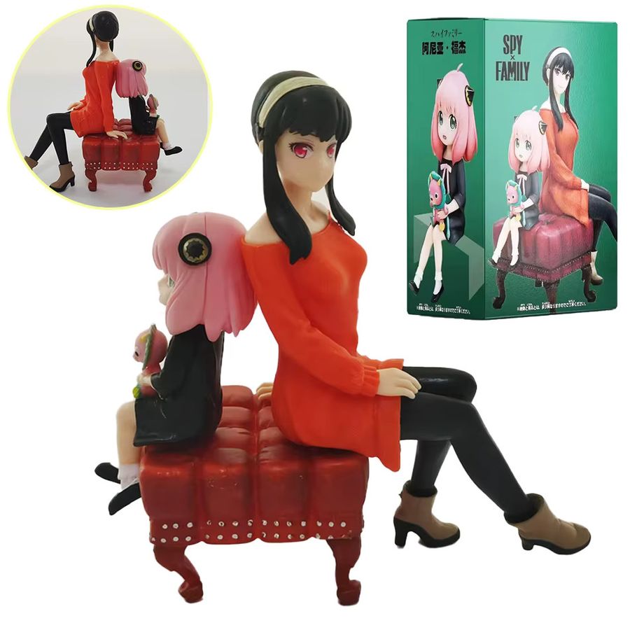 Bandai SPY×FAMILY Anime Figur Anya Forger und Yor Forger aus PVC, Multicolor, Höhe: 15 cm - Bild 3
