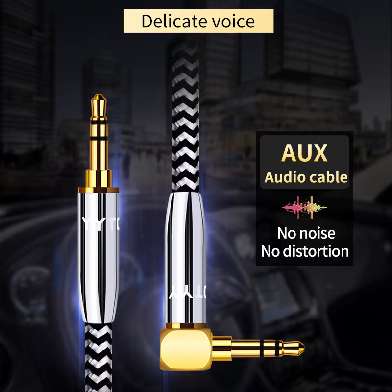 YYTCG Aux-Kabel 3,5mm Klinke auf Klinke Audio-Stecker für Lautsprecher, Kopfhörer und Auto - Bild 2
