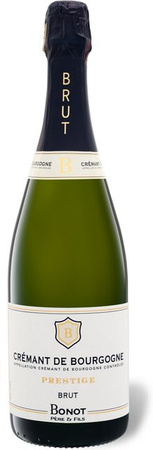 Bonot Père & Fils Crémant de Bourgogne Prestige AOC brut Schaumwein 12 x 0,75 l
