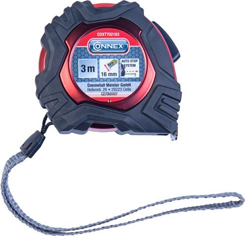 Connex Rollbandmaß in Schwarz mit cm-Teilung - Bild 1