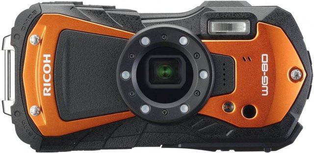 Ricoh WG-80 Action Kamera in Orange mit 16 Megapixel und Full HD Video - Bild 1