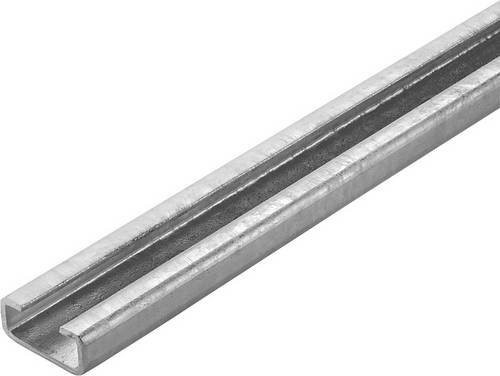 Weidmüller Tragschiene ungelocht aus verzinktem Stahl, Farbe: Silber, Höhe: 2,7 cm, Breite: 1,25 cm, Länge: 2 m - Bild 1