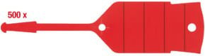 KS Tools Schlüsselanhänger mit Schlaufe aus Kunststoff, Rot, 500 Stück - Bild 1