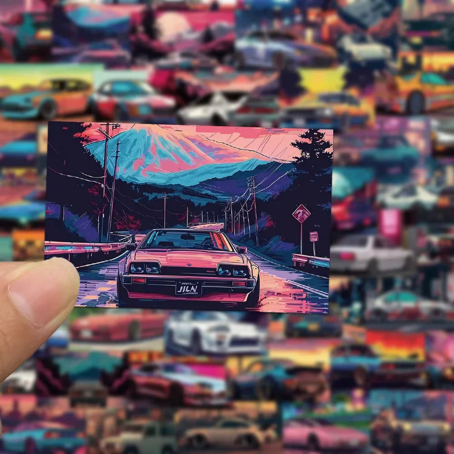Rspctou Japan Rennwagen JDM Graffiti Anime Aufkleber, DIY Kinder Spielzeug - Bild 3
