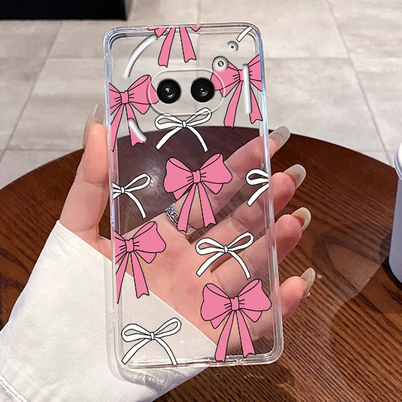 Transparente Nothing Phone (2a) und (2a) Plus Handyhülle mit Liebeskaninchen-Design aus weichem TPU-Silikon - Bild 2