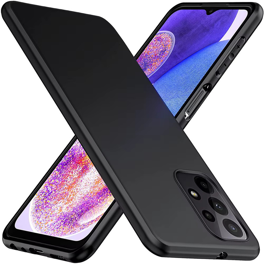 Matte Silikon Schutzhülle für Samsung Galaxy A-Serie in Schwarz - Bild 2
