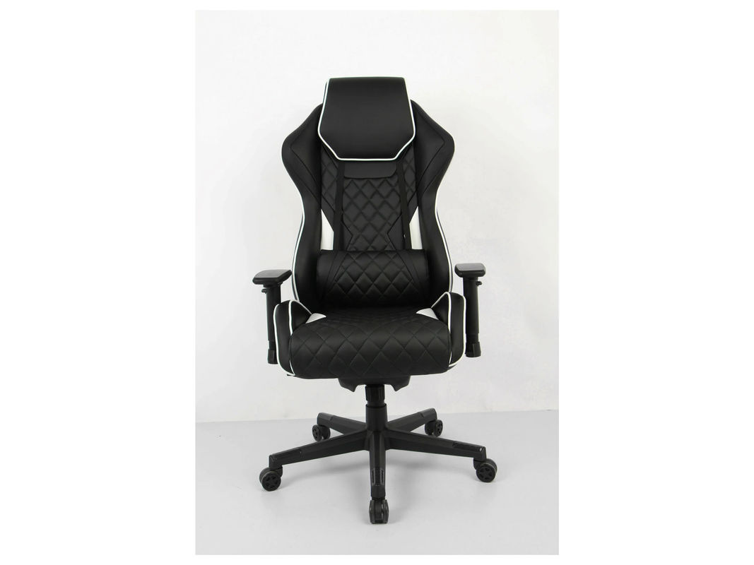 WRK21 Highend Gaming Stuhl mit adaptiver Rückenlehne in Schwarz aus veganem Leder und Metall - Bild 2