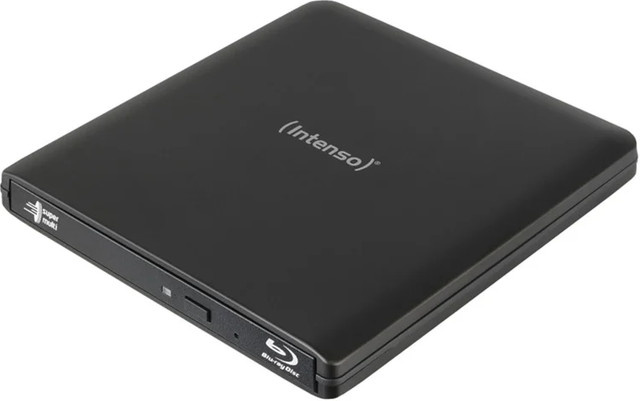 Intenso EOD 500BD Slim Blu-ray Brenner, Schwarz, USB 3.2 Gen 1 - Bild 1