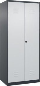 C+P PSA Doppel-Spind Classic PLUS mit 2 Abteilen in Anthrazitgrau und Lichtgrau, H x B x T: 185 x 80 x 50 cm - Bild 1
