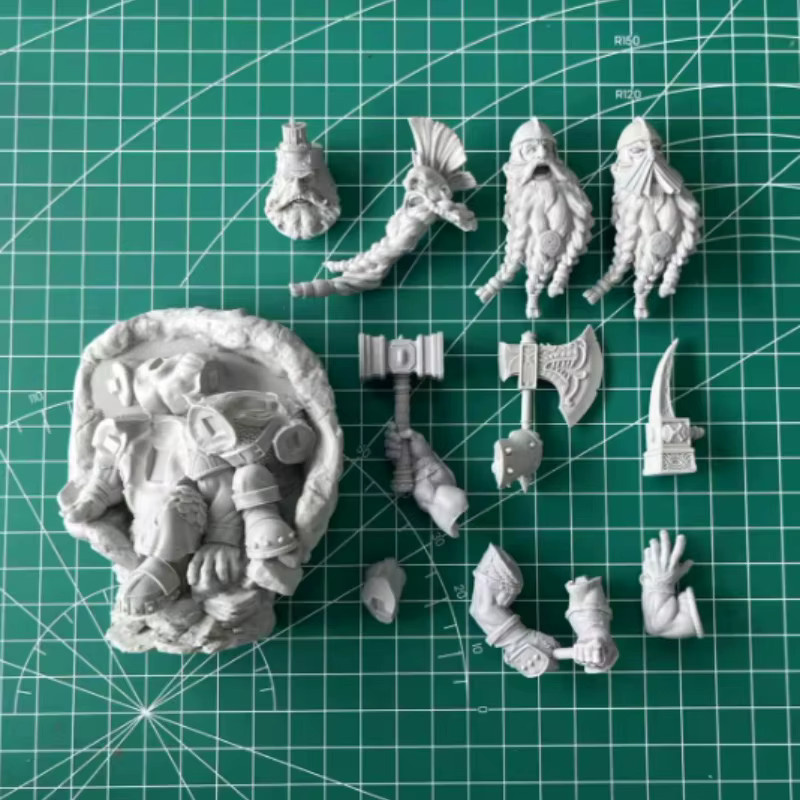 JIJIE Fantasy Einzelfigur, Druckguss-Harzfigur, Maßstab 1:24, Grau - Bild 2