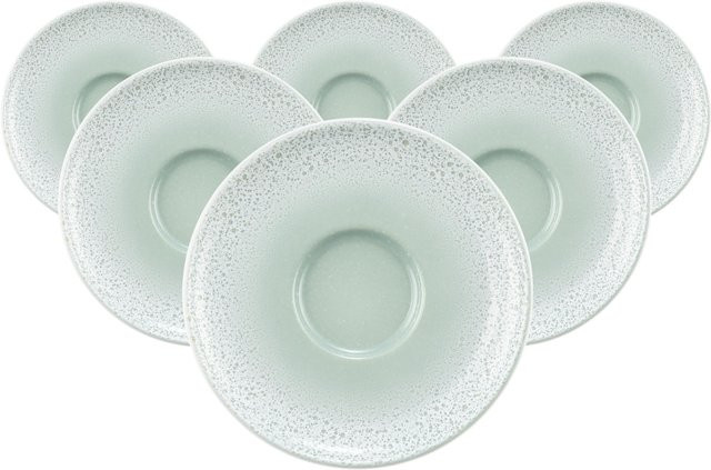 Seltmann Weiden Espressountertassen Sento Home aus Keramik, Weiß, 6er Set, Durchmesser: 12 cm - Bild 1