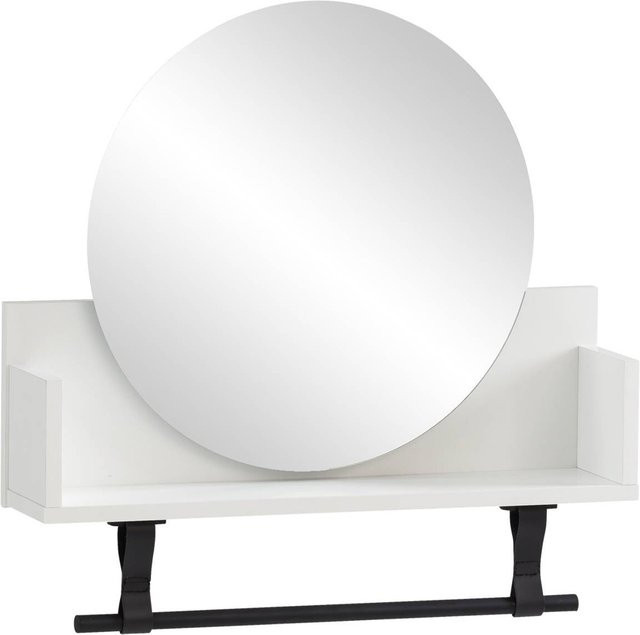 Regal Ella von Möbelpartner in Weiß Matt, Wandmontage, B/H/T: 59,8 x 59 x 13,5 cm - Bild 1