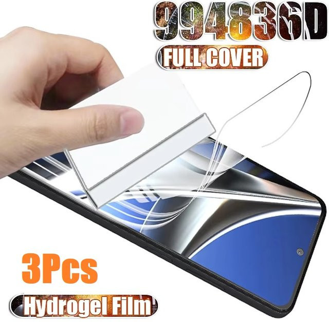 3er-Pack Hydrogel-Displayschutz Folie für Realme 14 Pro Plus, transparent - Bild 1