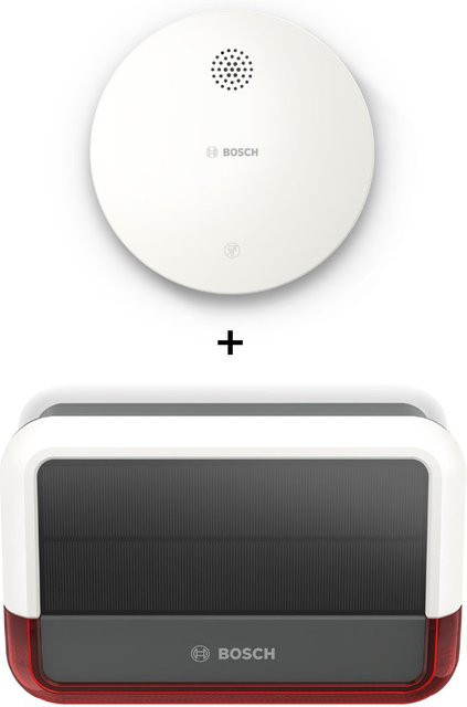 Bosch Smart Home Außensirene und Rauchwarnmelder II in Weiß - Bild 1