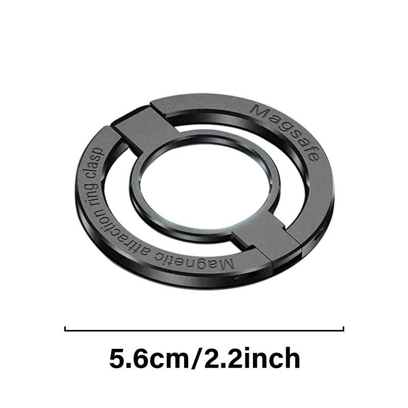 WSSHE Magnetischer Fingerringhalter für Mobiltelefone mit MagSafe Funktion, tragbarer Klappständer für iPhone 17/16, Farbe: Blau - Bild 3