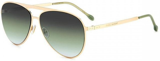 Isabel Marant IM 0100 S Sonnenbrille Aviator, Vollrand, Gold Green Beige, Damen - Bild 1