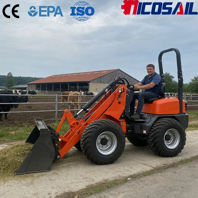 KZL918 Teleskoplader in Orange CE-zertifiziertes Multifunktionsgerät für Bau, Landwirtschaft und Landschaftsbau - Bild 1