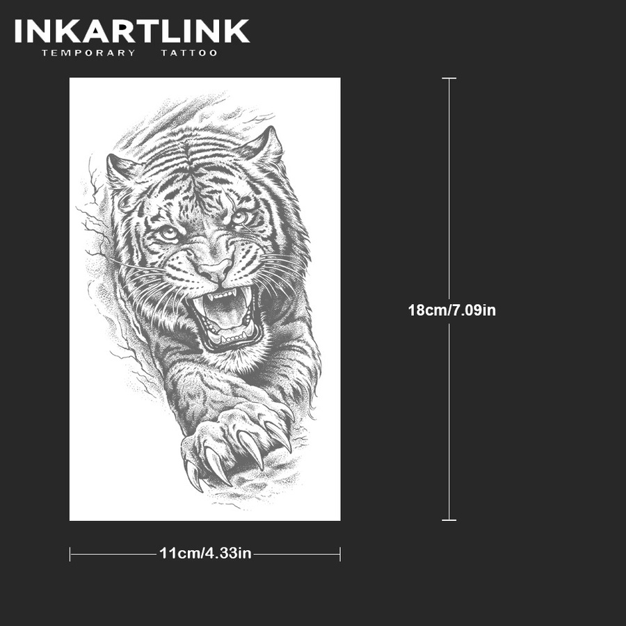 INKARTLINK Tiger Juice Tattoo-Patch, wasserfest - Bild 4