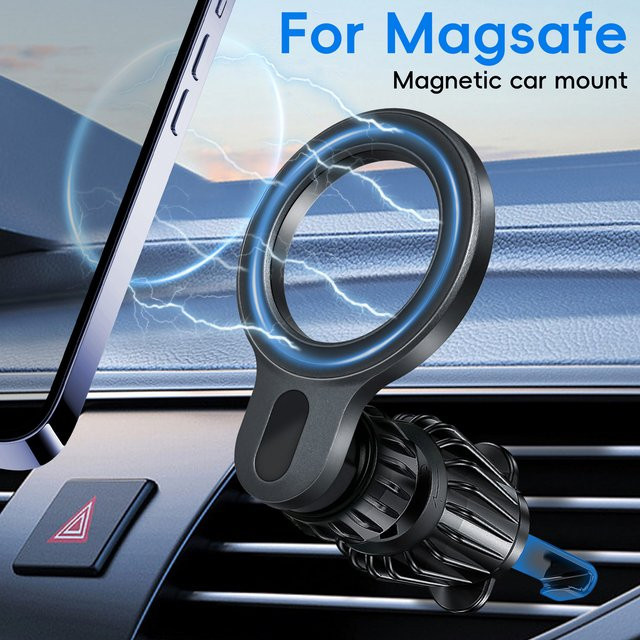 MagSafe Autohalterung in Schwarz: Ultrakräftige magnetische Handyhalterung für das Armaturenbrett als praktisches Autozubehör - Bild 1