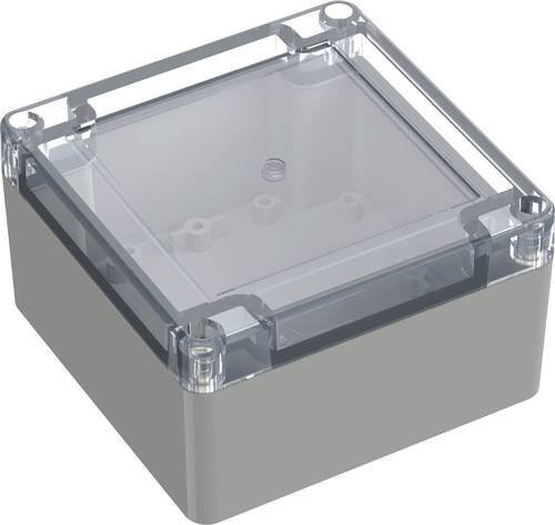 TRU COMPONENTS Universal-Gehäuse TC-10860516 aus Polycarbonat in Lichtgrau, B/T/H: 10,5 x 10,5 x 6,01 cm - Bild 1