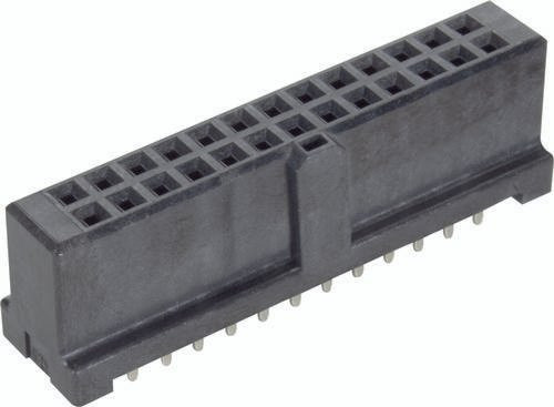 HARTING Federleiste 09195267824 in Schwarz mit 2 Reihen aus Kunststoff - Bild 1