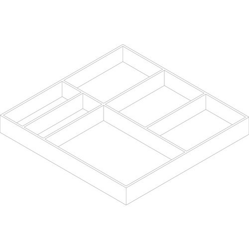 Fackelmann Schubladen-Organizer-Box bunt B/H/T: 37 x 4,5 x 38 cm - Bild 3