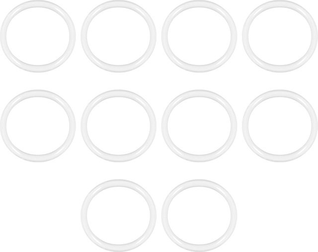 Uxcell Silikon-O-Ring-Dichtungsringe aus VMQ in Weiß, 10 Stück - Bild 1