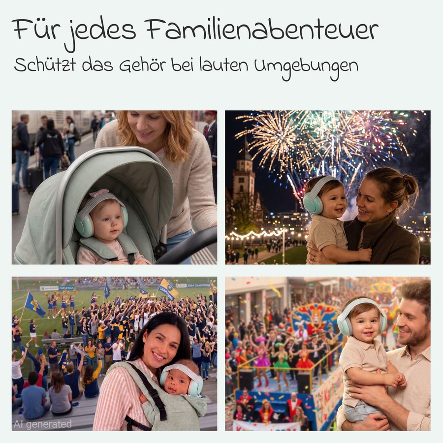 Zamboo Gehörschutz für Babys in Mintgrün - Bild 2