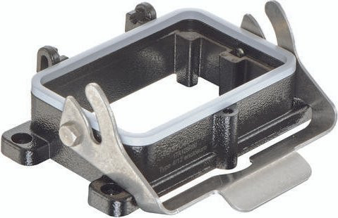 HARTING Anbaugehäuse 09 37 048 0302 09370480302 aus Aluminium in Schwarz - Bild 1