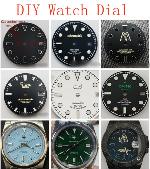 RICHUS Zifferblatt, 28,5 mm, Schwarz, Unisex - Bild 1