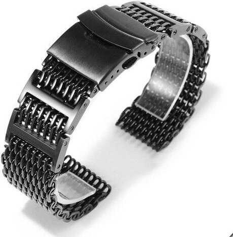 Allbestart Uhrenarmband Edelstahl, silber, Herren - Bild 1