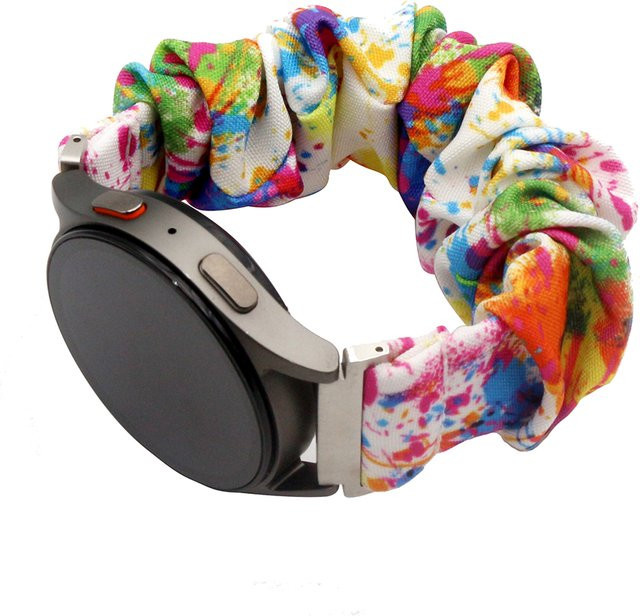 Uhrenarmband Scrunchie, Textil, Bunt, Unisex, 20mm - Bild 1