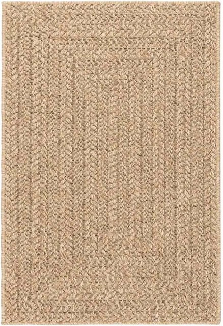 vidaXL Teppich in Juteoptik für Innen und Außen, rechteckig, braun/beige, B/L: 120 x 170 cm - Bild 1